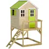 Image de Maisonnette Enfant Extérieur en Bois TINNI avec Plateforme - Neuf