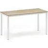 Image de Urban Factory ERGO, Bureau à domicile, Droit, Rectangulaire, Bois naturel, Panneau de fibres haute densité (HDF), Blanc