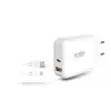 Image de POWEE: USB-A POWER USB-A / C Chargeur mural + cable - Neuf