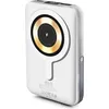 Image de Powerbank sans fil MagSafe Magnee 10000mAh 2 ports USB A+C 15W Qi Fonction stand Blanc Urban Factory