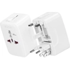 Image de Akashi, Adaptateur de voyage US/UK/EU/AUS 1 prise, blanc