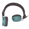 Image de Casque DOUBLE H. marron/blue, bltooth/fil, fonction tél, Lect.Mini-SD - Neuf