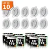 Image de Lampesecoenergie   Lot De 10 Spots Led Orientables Gu10 230v 5w   Équivalence 50w Halogène   Blanc Chaud 2800k   Angle De Diffusion 120°   Ip20