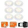 Image de Lampesecoenergie   Lot De 6 Spots Led Encastrables Fixes Gu10   Blanc Chaud 3000k   5w 430lm   Installation Directe 220-240v   Pour Intérieur Ip20
