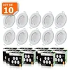 Image de Lampesecoenergie   Lot De 10 Spots Encastrables Fixes Gu10 5w   Blanc Chaud 2800k   Angle De Diffusion 120°   Pour Intérieur Ip20
