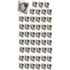 Image de Lot De 50 Spot Led Carré 230v Alu Brossé 38° Led Blanc Chaud