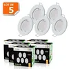 Image de Lot De 5 Spot Led Encastrable Complete Ronde Fixe Eq. 50w Blanc Neutre