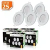 Image de Lampesecoenergie   Lot De 25 Spots Led Encastrables Gu10 5w   Blanc Neutre 4000k   Installation Facile Sans Transformateur   Angle De Diffusion 120°