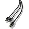 Image de Steelplay Cable Dual Play & Charge Pour Manettes - Noir (PS4) - Neuf