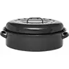 Image de Cocotte ovale en acier carbon 46x31cm - Warmcook - 0509 - roaster graniteware