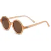 Image de Les lunettes de soleil Ki ET LA Woam Tiny - 0 - 2 ans - Pêche | par Ki ET LA
