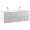 Image de Meuble double vasque SORRENTO suspendu avec plan céramique 120cm