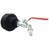 Image de Raccord S100x8 - Robinet Laiton Chromé Sortie 20x27 Cannelé 15mm