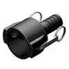 Image de Raccord Camlock Femelle 2'' - Male Cannelé Droit En Polypropylène Ø A: 2'' Ø B: 25mm