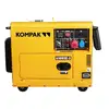 Image de Kompak - Groupe Électrogène Diesel Insonorisé 5500w Monophasé Et Triphasé Nt-6100se-3 Valable Pour Installation Solaire