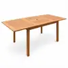 Image de Table De Jardin En Bois 120-180cm - Almeria - Table Rectangulaire Avec Allonge Eucalyptus Intérieur / Extérieur