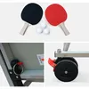 Image de Sweeek - Table De Ping Pong Outdoor Bleue - Table Pliable Avec 2 Raquettes Et 3 Balles. Pour Utilisation Extérieure. Sport Tennis De Table