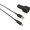 Image de GREEN-E GR7234 - Kit de charge rapide éco-conçu pour la voiture avec chargeur 1 USB Quick Charge 18W et câble USB-C vers USB 1,30 m - Neuf