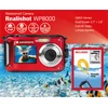 Image de AGFAPhoto Appareil photo compact WP8000 rouge Kit avec poignée flottante et deuxième batterie (étanche jusqu'à 3m, 24 MP, Full HD), Couleur:Rouge
