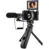 Image de AGFAPHOTO Realishot VLG-4K Kit Vlogging - Caméra 24MP, Vidéo 4K, Ecran LCD 3'', Zoom Numérique 16X, Capteur CMOS, Batterie Lithium - Noir - Neuf