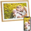 Image de AGFAPHOTO Cadre Photo Connecté Realiview APF1000 Wi-Fi 10 LCD - Affichage Photos/Vidéos, Horloge, Météo, Rotation Auto, Mémoire 32Go, Appli FRAMEO iOS/Android Incluse - Bois - Neuf