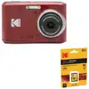 Image de KODAK Pixpro FZ45 Rouge + Carte SD Kodak 16 Go   Appareil Photo Numérique Compact 16.44MP, Zoom Optique 4x, Écran LCD 2.7 , Vidéo HD 720p, Carte Mémoire UHS-I U1 V10 85MB/s - Neuf