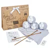Image de Needle It® Kit de tricot pour couverture de bébé 100% coton - Kit complet pour débutant avec aiguilles à tricoter - Idée Cadeau (Bleu ciel)   Cadeau de naissance - Tuto vidéo inclus - Made in France en occasion ou reconditionné