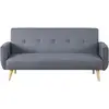 Image de Concept-usine - Canapé Scandinave Convertible 3 Places Gris Malmo