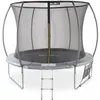 Image de Trampoline Ø 305cm - Mars Inner Xxl- Trampoline De Jardin Gris Avec Filet De Protection Intérieur. Échelle. Bâche. Filet Pour Chaussures Et Kit D'Ancrage 3.05m 305cm
