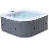 Image de Spa Mspa Gonflable Carré   Fjord 4 - 4 Places. Système Anti-gel + Bâche. 160cm. Pvc. Pompe. Chauffage. Gonfleur. Filtre