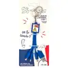 Image de Câble Andy USB A / microUSB & USB C & Lightning 2.1A 15cm Format Porte-clés FastCharge 10.5W Timbre Bleu Yello Koko - Neuf