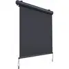 Image de Canopée - Store Vertical Enrouleur Extérieur Paravent Pare-soleil Brise-vue Jardin Et Balcon 1.4x2.5m Gris
