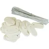 Image de Maillestore - Kit De Fixation Brise-vue - Lot De 5 Kits (26 Pastilles + 4m De Fil Par Kit) Blanc Lot De 5 Kits