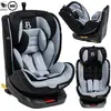 Image de Bebelissimo - Eole - Siège enfant 40-150 cm - 360° - RWF/FWF - ISOFIX - TOP TETHER - Harnais 5 points - Appuie-tête réglable - black/gray