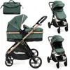 Image de Bebelissimo - Poussette transformable - combinée - 2 en 1 - poids 0-22kg - IRIS- vert