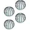 Image de Balise solaire EZIlight® Solar deco ball Pack de 4 lampes