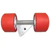 Image de Imline - Ensemble 2 Galets Rouges Ø120 Mm Avec Support En 'v'   Remorque & Camping-car
