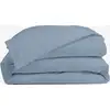 Image de Housse de couette percale lavée - 8 coloris au choix, Bleu gris / 220x240