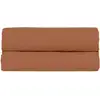 Image de Drap housse percale lavée - 8 coloris au choix, Terracotta / 180x200