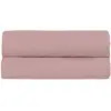 Image de Drap housse percale lavée - 8 coloris au choix, Rose / 140x190