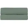 Image de Drap housse percale lavée - 8 coloris au choix, Vert / 180x200