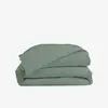 Image de Housse de couette percale lavée - 8 coloris au choix, Vert / 200x200
