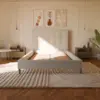 Image de Lit Sommier - Blanc, 90x200 / Avec