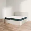 Image de Ensemble lit coffre et matelas à mémoire de forme Jade - 26cm, Blanc cassé / 180x200cm / Sans