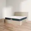 Image de Ensemble lit coffre et matelas à mémoire de forme Jade - 26cm, Beige / 140x190cm / Avec