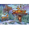 Image de Alipson Puzzle Jeu de pose Maison d'arbre d'hiver 500 pièces rustique
