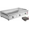 Image de Gaz - Chef 80 Lisse + Housse Planet À Gaz - 3 Brûleurs - Inox 304 Alimentaire - Plancha Planet