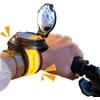 Image de Superbikero Duo Bracelets Vélo Avec Rétroviseur Et Clignotant Golden Golden One Size