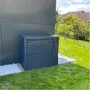 Image de DECOCLIM Boîtier de protection en aluminium RAL7016 taille L, dimensions intérieures : H 950 x W 1100 x D 550-700 mm (profondeur adaptable)