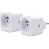 Image de Lot de 2 prises avec connexion Wi-Fi + Bluetooth - Priska FR Dual Pack - 16 A - Avec compteur de consommation